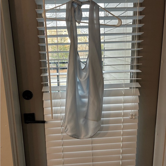 Ramy Brook Blue Halter Blouse - Picture 2 of 3